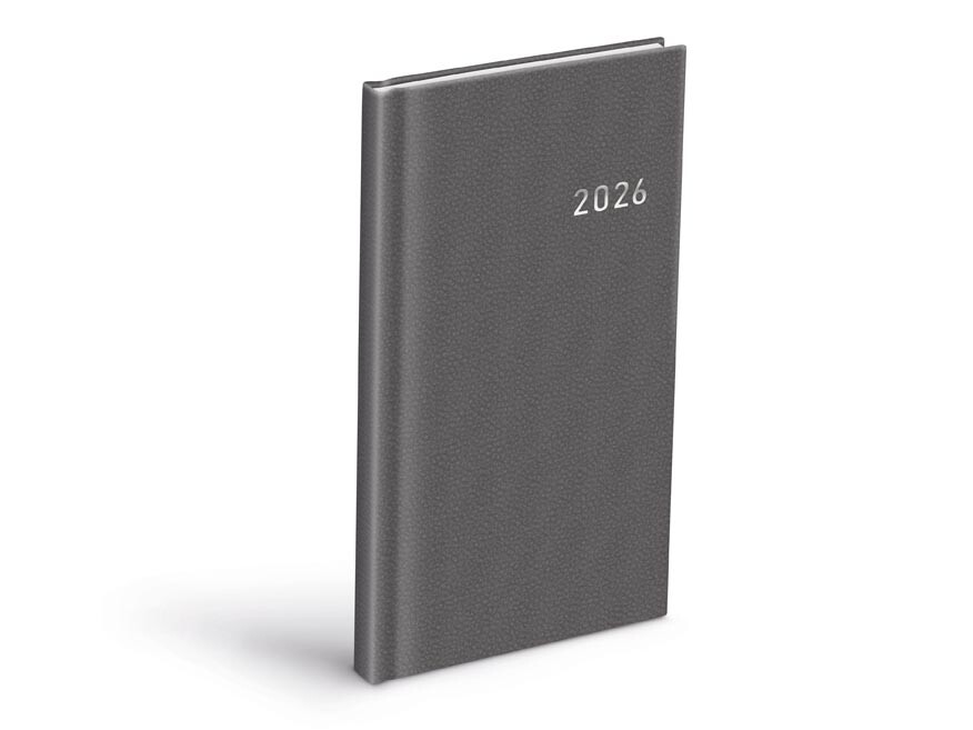 MFP 7781510 Diář 2026 T806 PVC dark gray 90x170mm