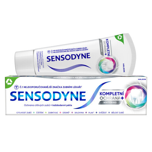 Sensodyne Kompletní ochrana Whitening zubní pasta 75ml - balení 2 ks