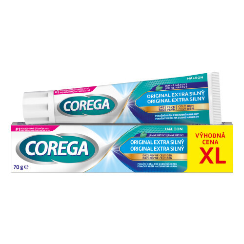 Corega Original Extra silný fixační krém XL 70g - balení 2 ks