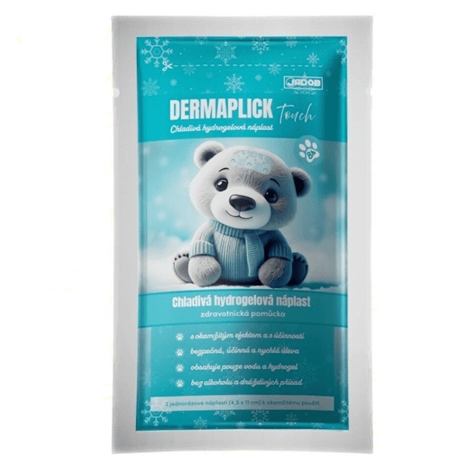 DERMAPLICK Touch chladivá hydrogelová náplast 4,5 x 11 cm 2 kusy