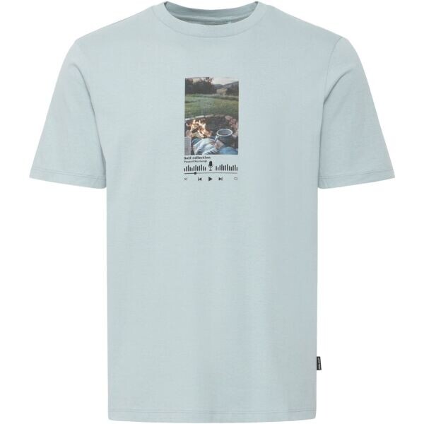 BLEND BHKIAM Pánské tričko, světle modrá, velikost