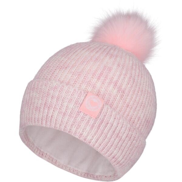 Lewro KLEASA Dívčí pletená čepice, růžová, velikost 12-15Y