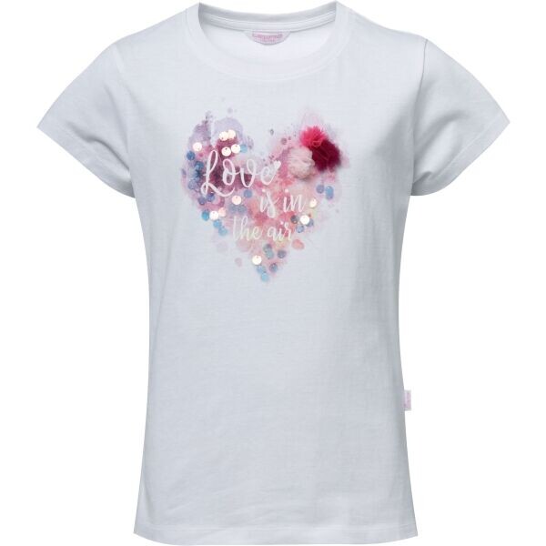 Lewro RUMI Dívčí triko, bílá, velikost 116-122