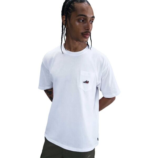 Nike M SPORTSWEAR TEE ACCS PATCH CNCT Pánské triko, bílá, velikost