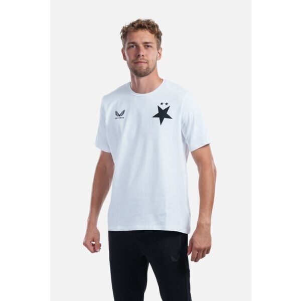 CASTORE SK SLAVIA PRAGUE TRAVEL SS TEE Pánské triko, bílá, velikost XXL