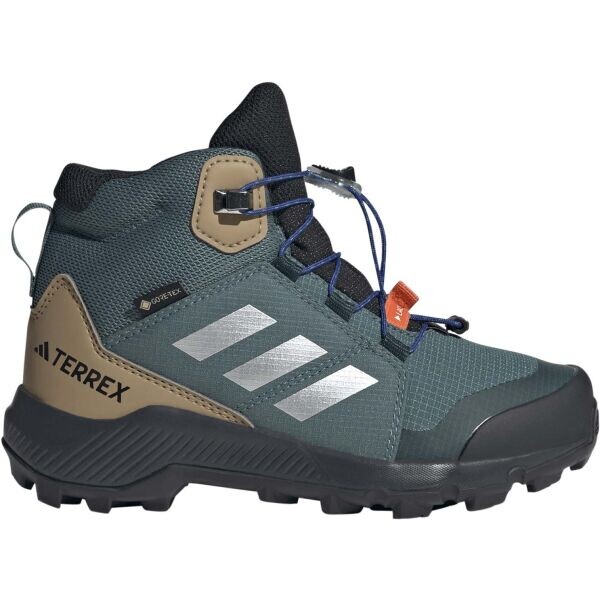 adidas TERREX MID GTX K Dětské outdoorové boty, tmavě zelená, velikost