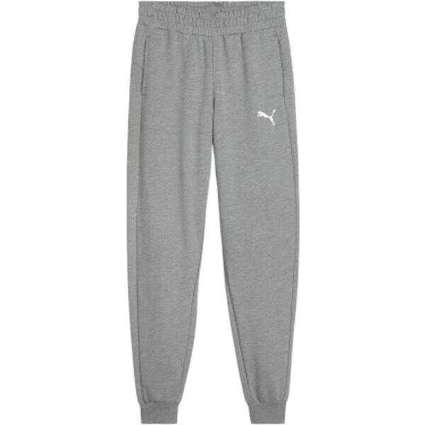 Puma TEAMGOAL CASUALS PANTS JR Chlapecké fotbalové tepláky, šedá, velikost