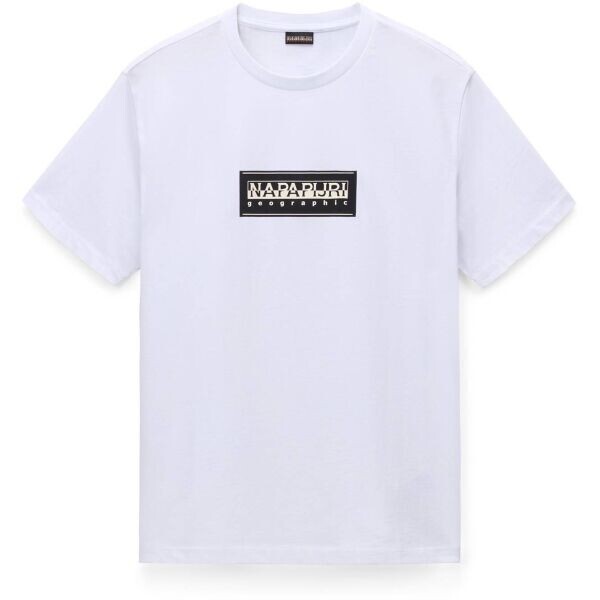 Napapijri S-BOX LOGO Pánské tričko, bílá, velikost