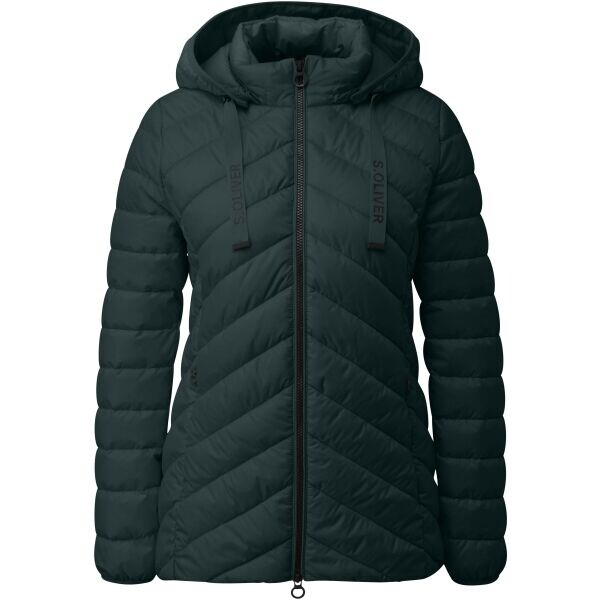 s.Oliver OUTDOOR JACKET Dámská zimní bunda, tmavě zelená, velikost
