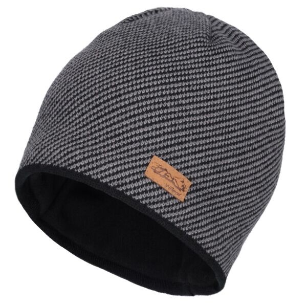 Willard ADENOR Pánská pletená čepice, tmavě šedá, velikost