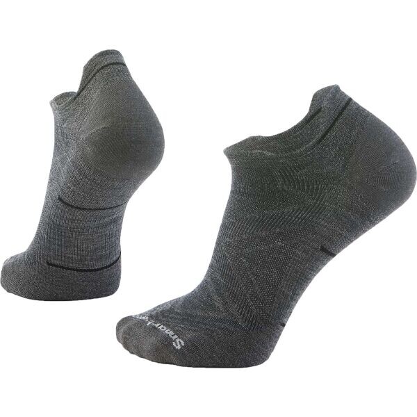 Smartwool RUN ZERO CUSHION LOW ANKLE SOCKS Pánské běžecké ponožky, tmavě šedá, velikost