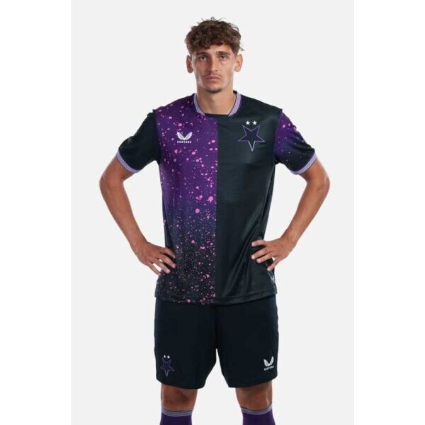 CASTORE SK SLAVIA PRAGUE PRO AWAY SS SHIRT Pánský fotbalový dres, černá, velikost XXL