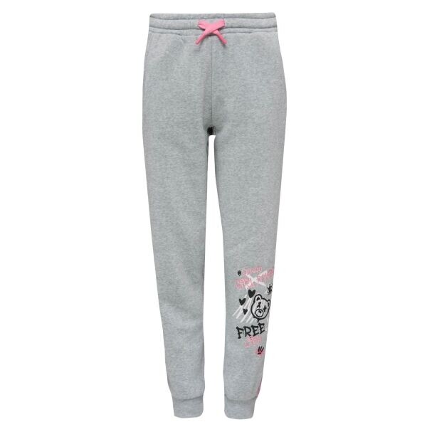 Lewro KIZZIE Dívčí tepláky, šedá, velikost 128-134