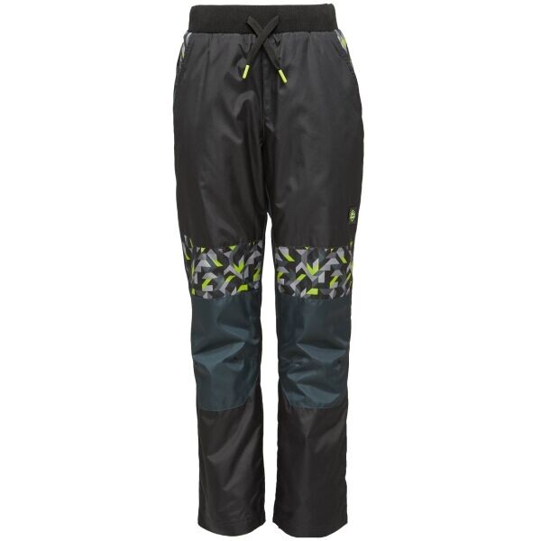 Lewro DORJI Dětské zateplené kalhoty, černá, velikost 140-146