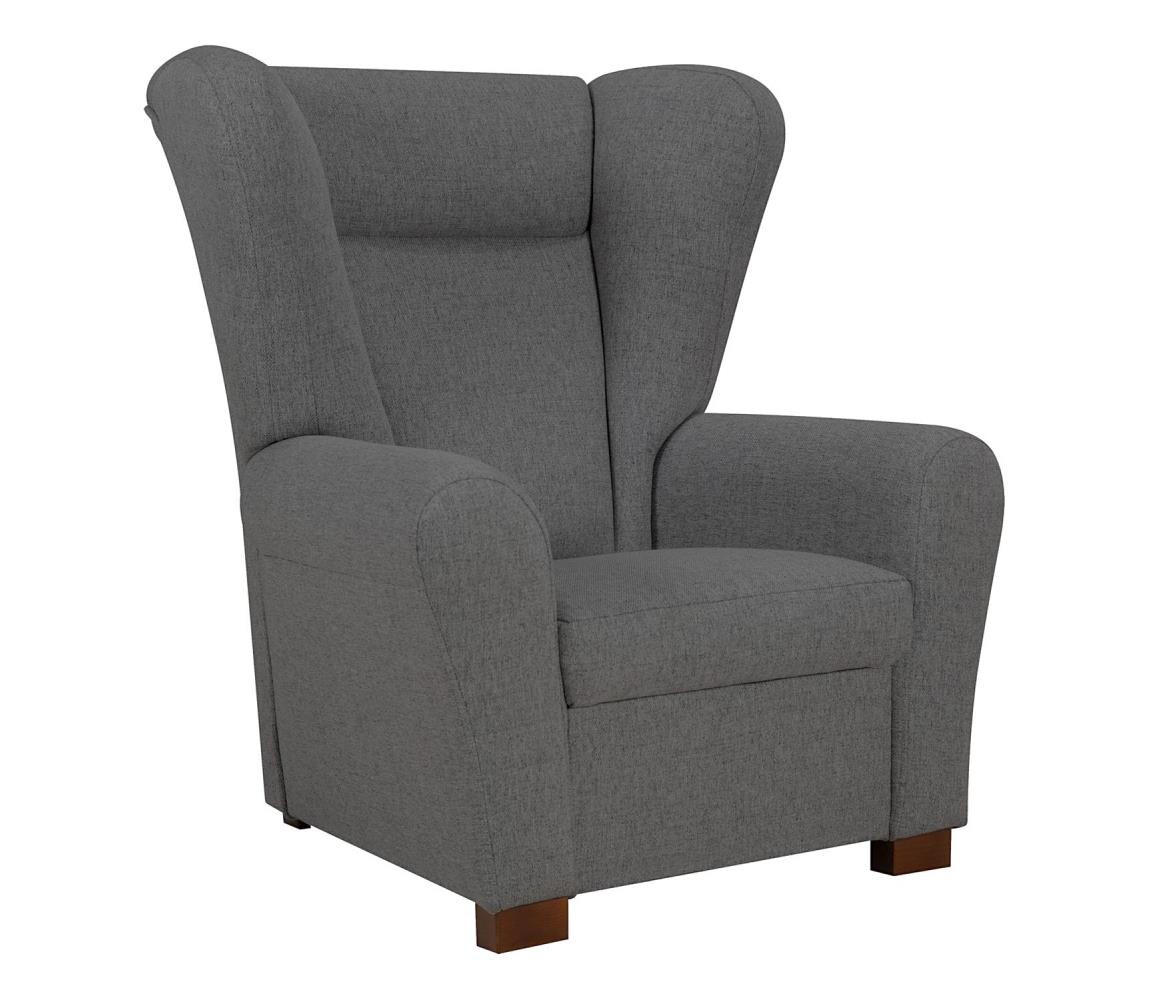 Křeslo ušák VIVA tmavě šedá