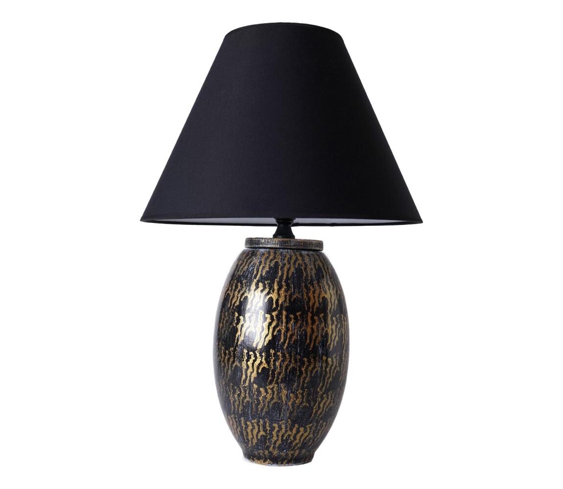 Stolní lampa RAMZES 1xE27/40W/230V černá