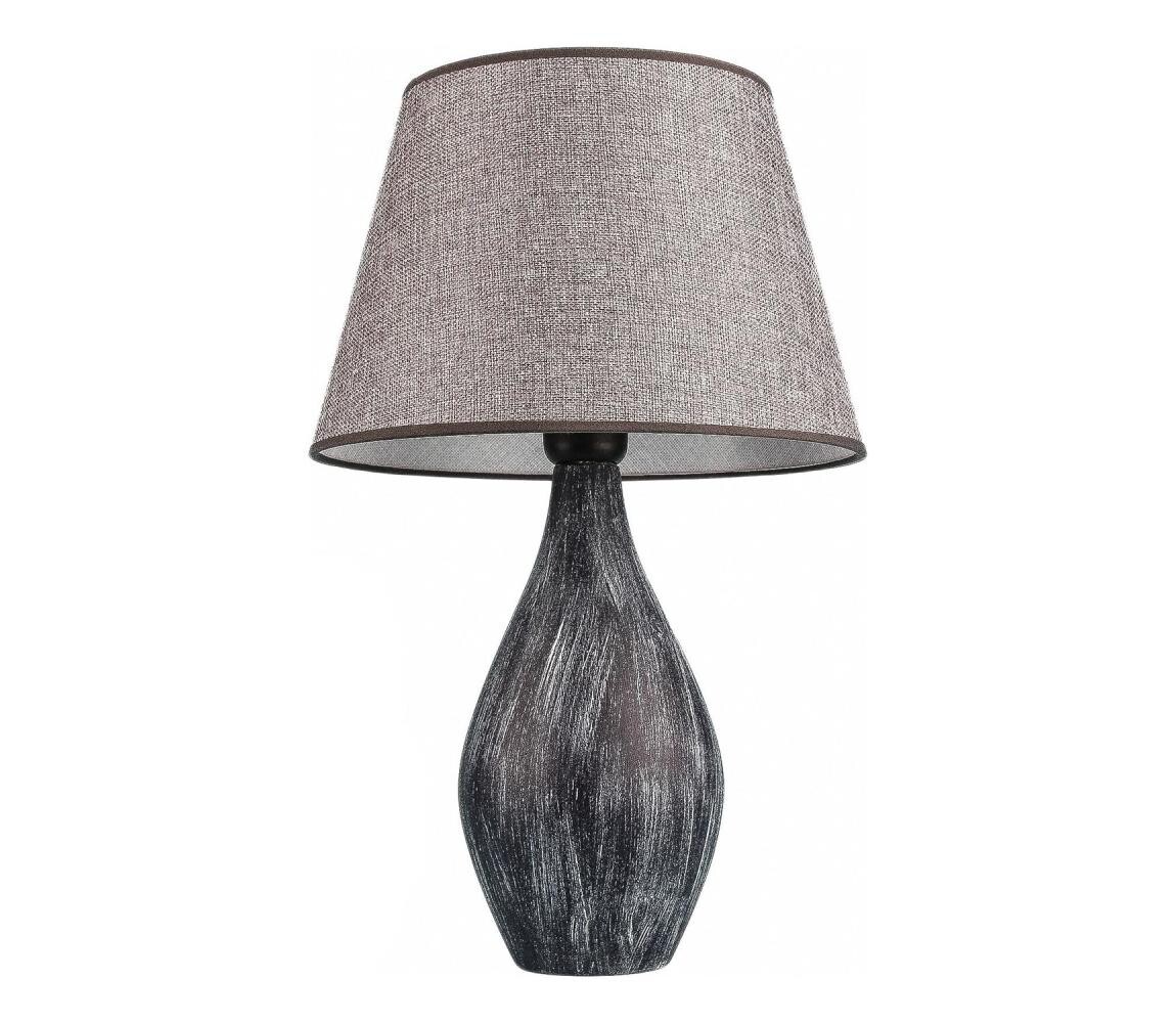 Stolní lampa RAMZES 1xE27/40W/230V šedá