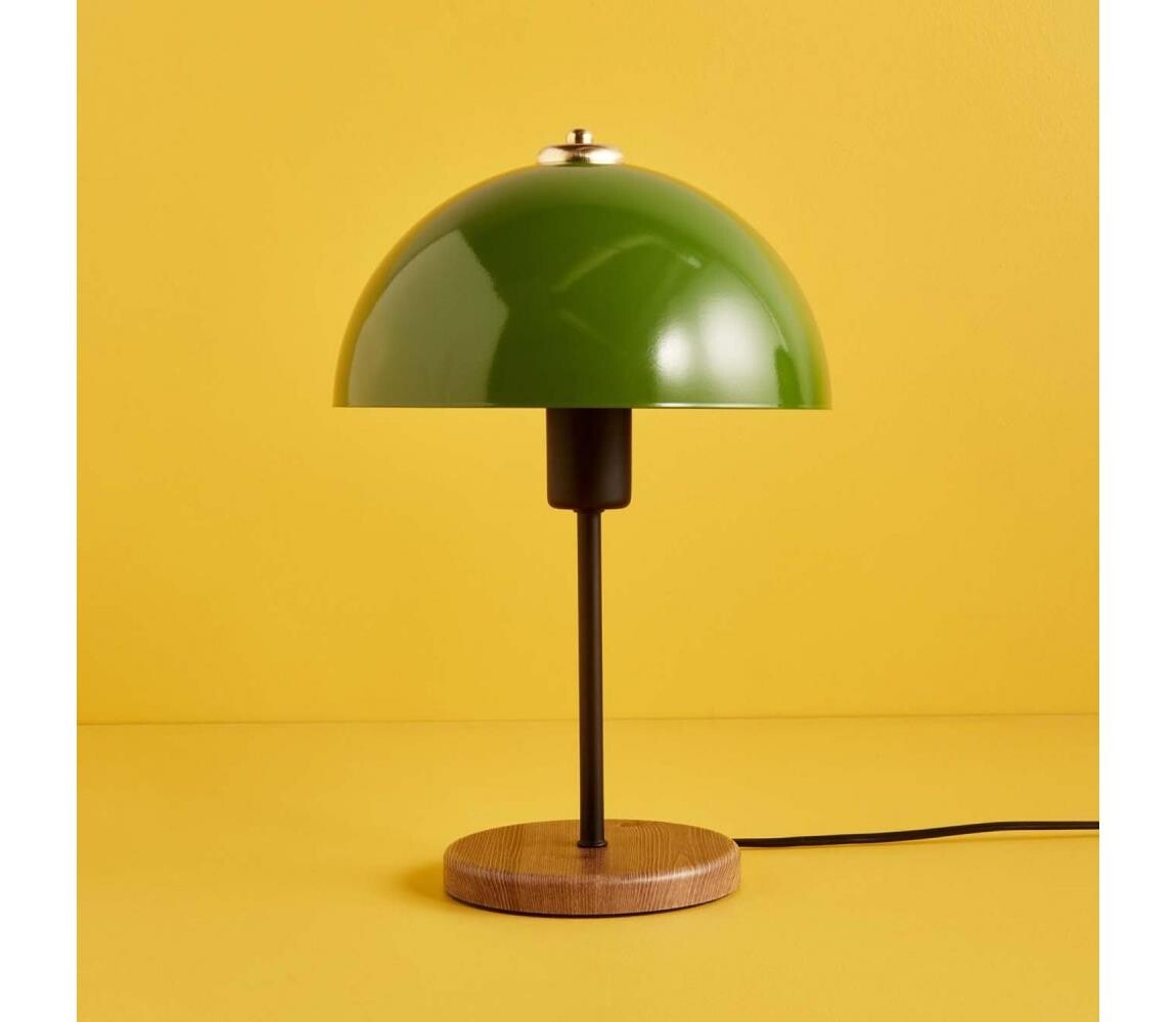 Stolní lampa AYD 1xE27/40W/230V zelená/hnědá