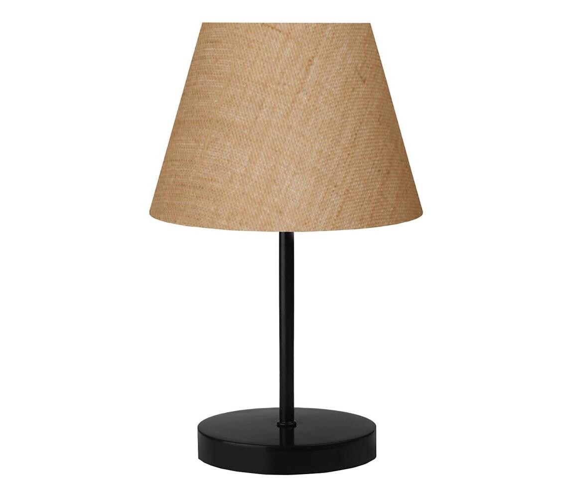 Stolní lampa AYD 1xE27/40W/230V hnědá/černá