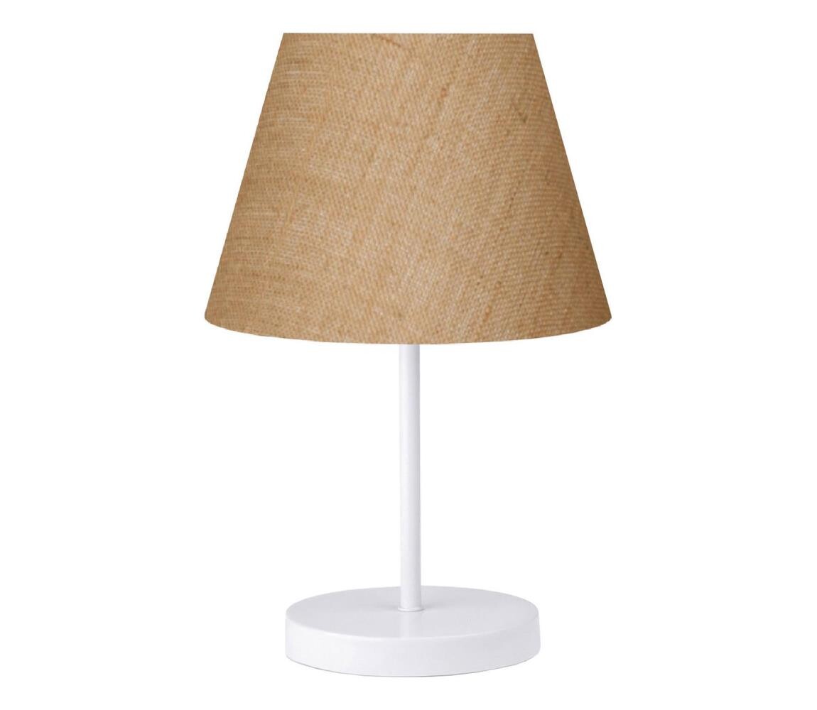 Stolní lampa AYD 1xE27/40W/230V hnědá/bílá