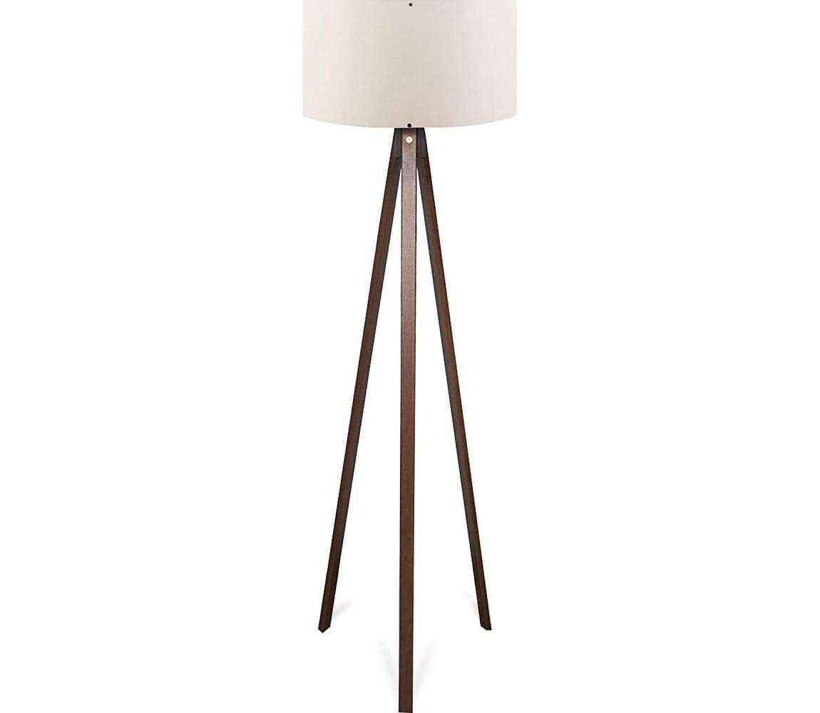 Stojací lampa AYD 1xE27/40W/230V hnědá/krémová