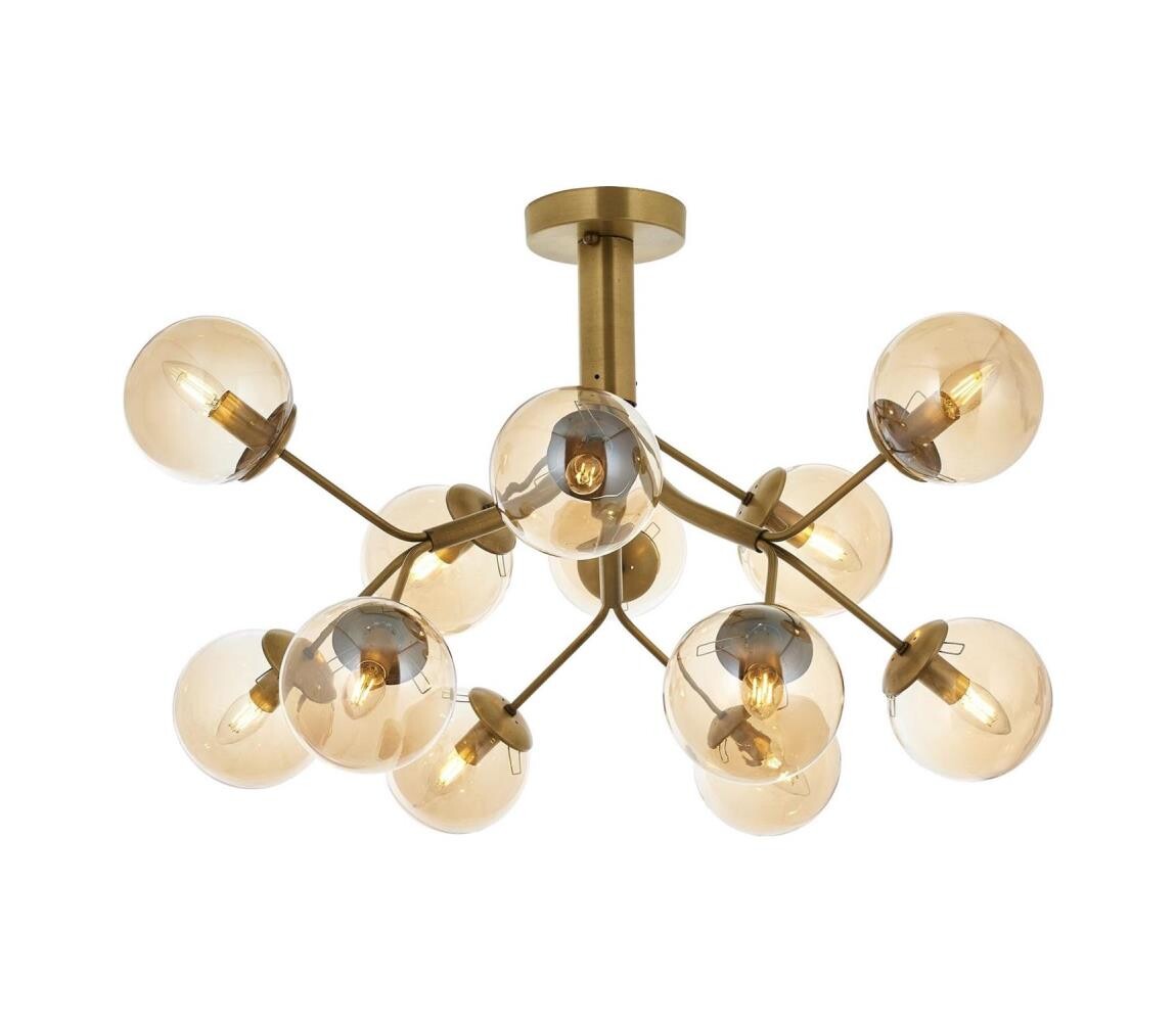 Přisazený lustr VARANA 12xE14/40W/230V bronzová