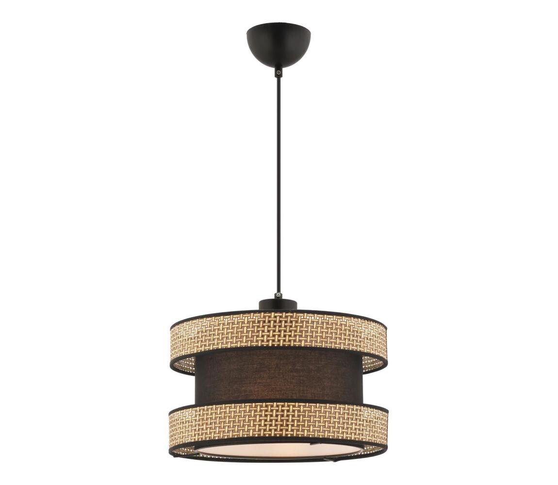 Lustr na lanku HALO 1xE27/60W/230V hnědá/béžová