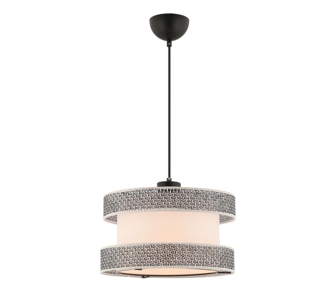 Lustr na lanku HALO 1xE27/60W/230V krémová/šedá