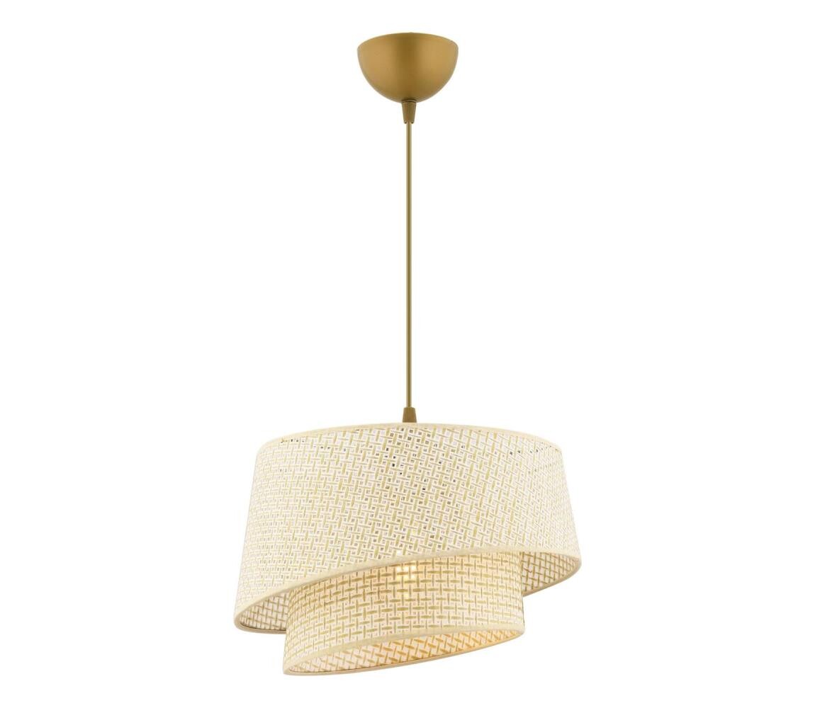 Lustr na lanku BARETTE 1xE27/60W/230V krémová