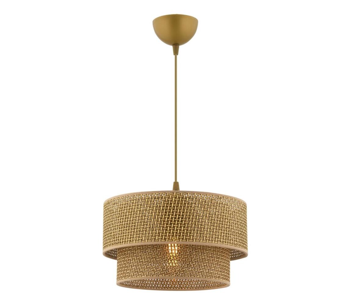 Lustr na lanku ECHO 1xE27/60W/230V hnědá