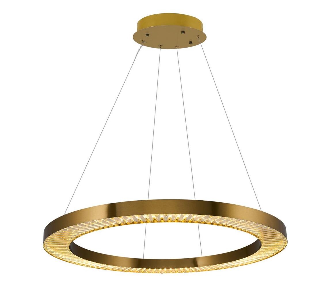 LED Lustr na lanku JESI LED/90W/230V 3000K pr. 100 cm bronzová