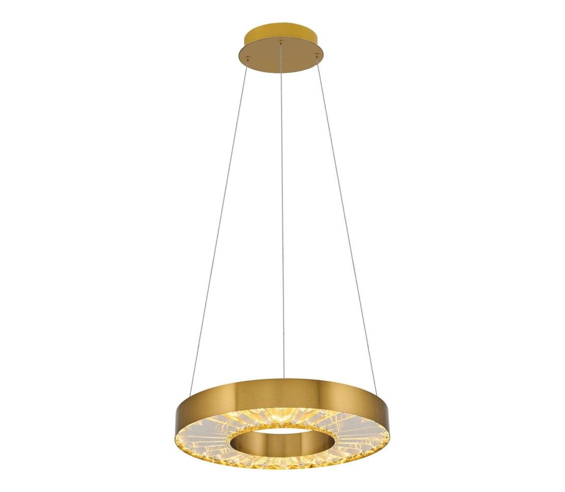 LED Lustr na lanku JESI LED/35W/230V 3000K pr. 40 cm bronzová