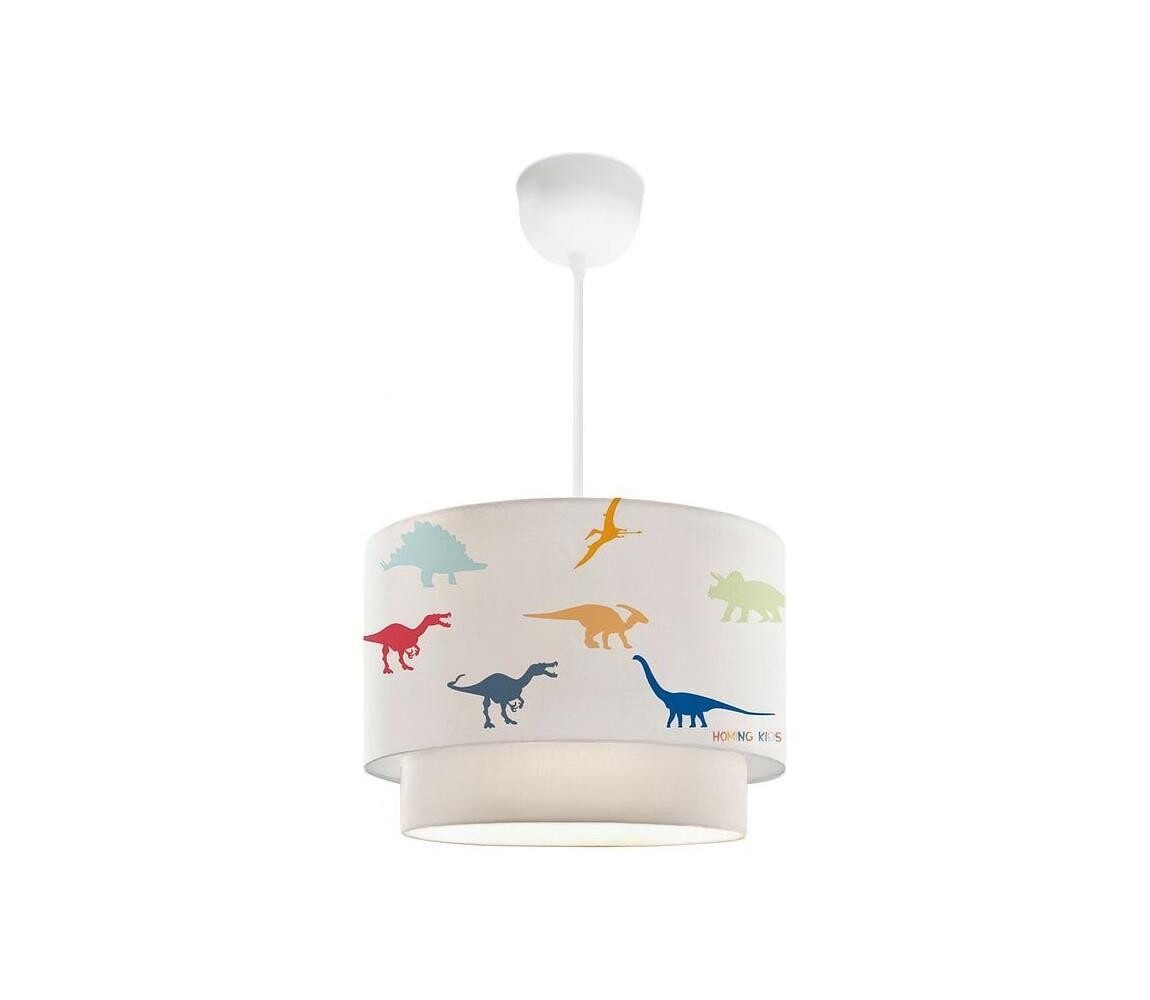Dětský lustr CANDY 1xE27/40W/230V bílá/pestrobarevná