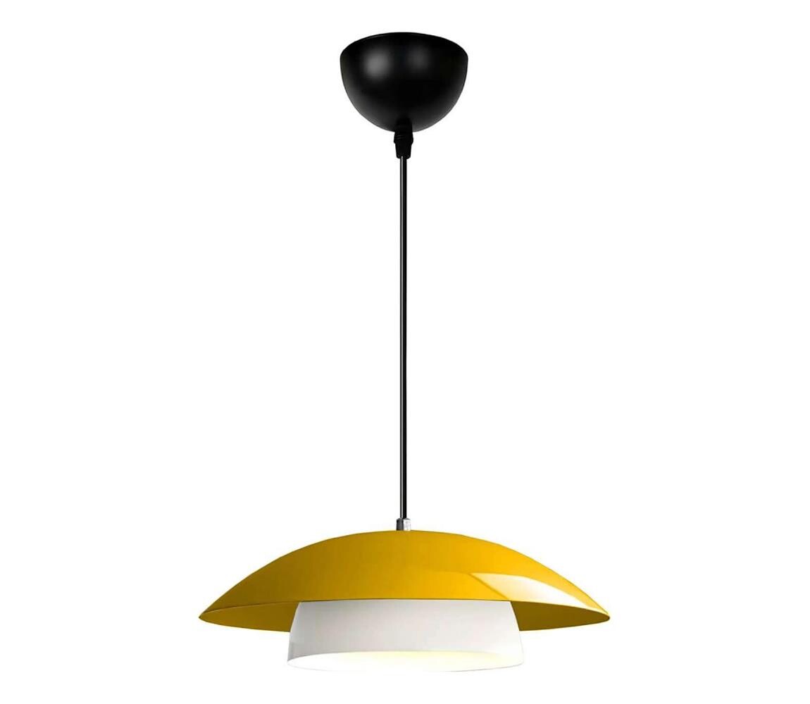 Lustr na lanku MOONLIGH 1xE27/40W/230V žlutá