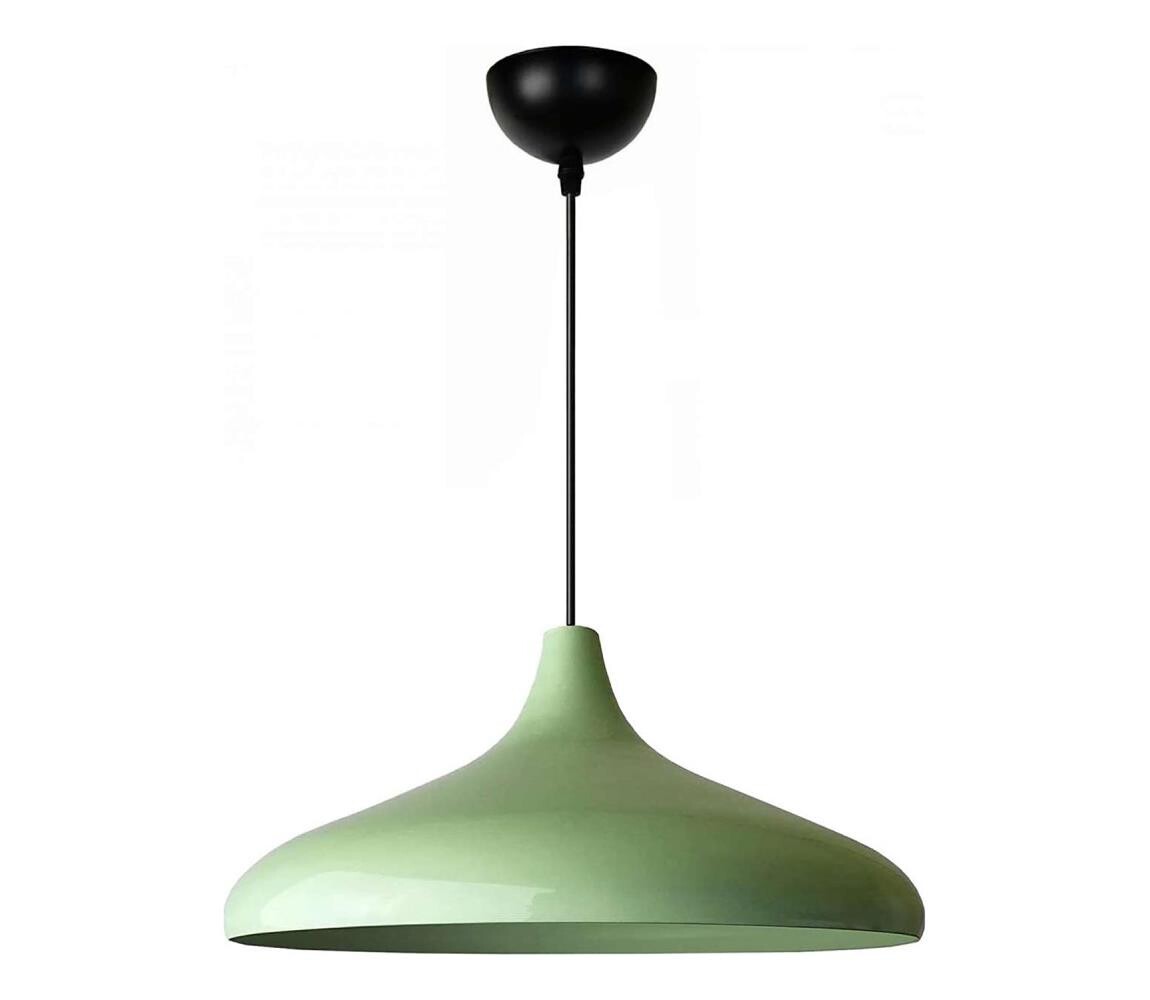 Lustr na lanku VULCANO 1xE27/40W/230V zelená