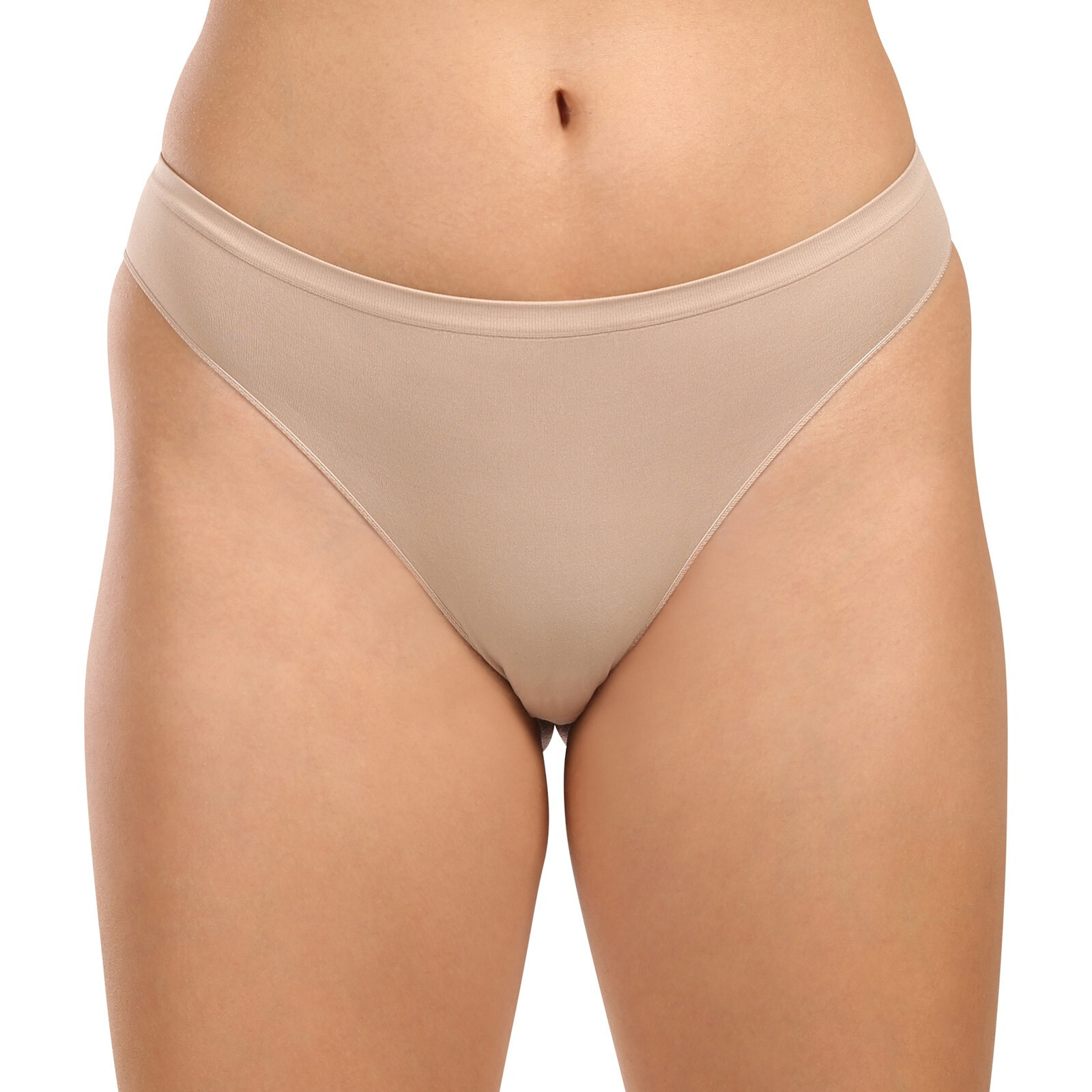 Dámské kalhotky brazilky Moravec bezešvé béžové (Brasil) S/M