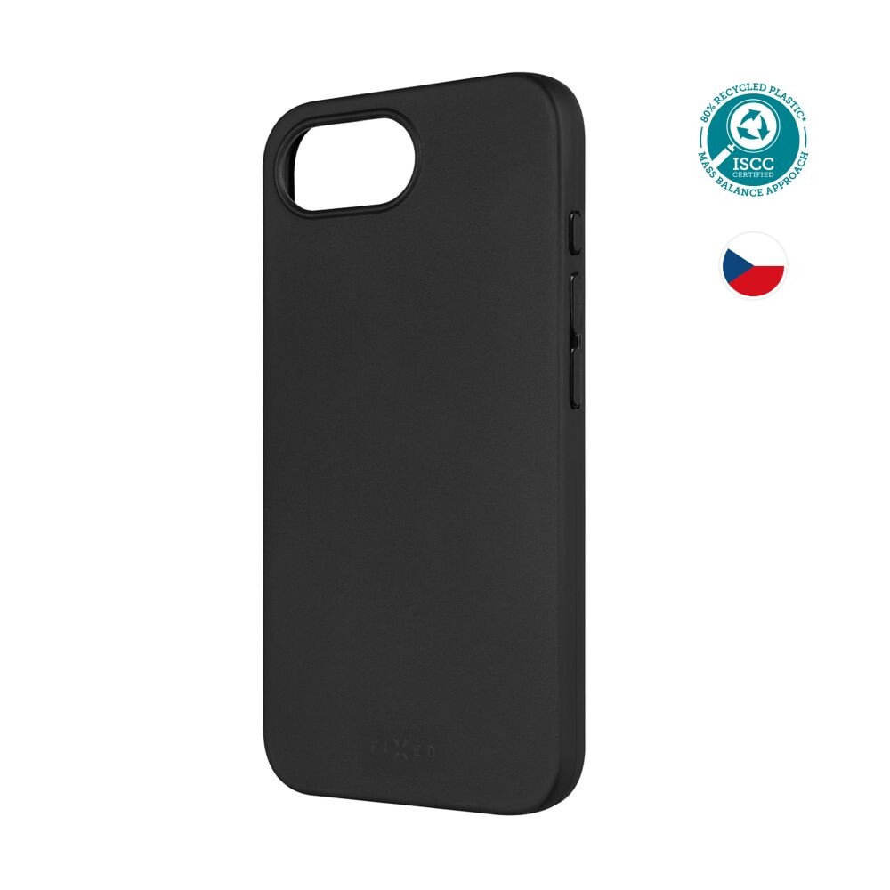 TPU gelový kryt FIXED ReStory pro Apple iPhone 16e, černý
