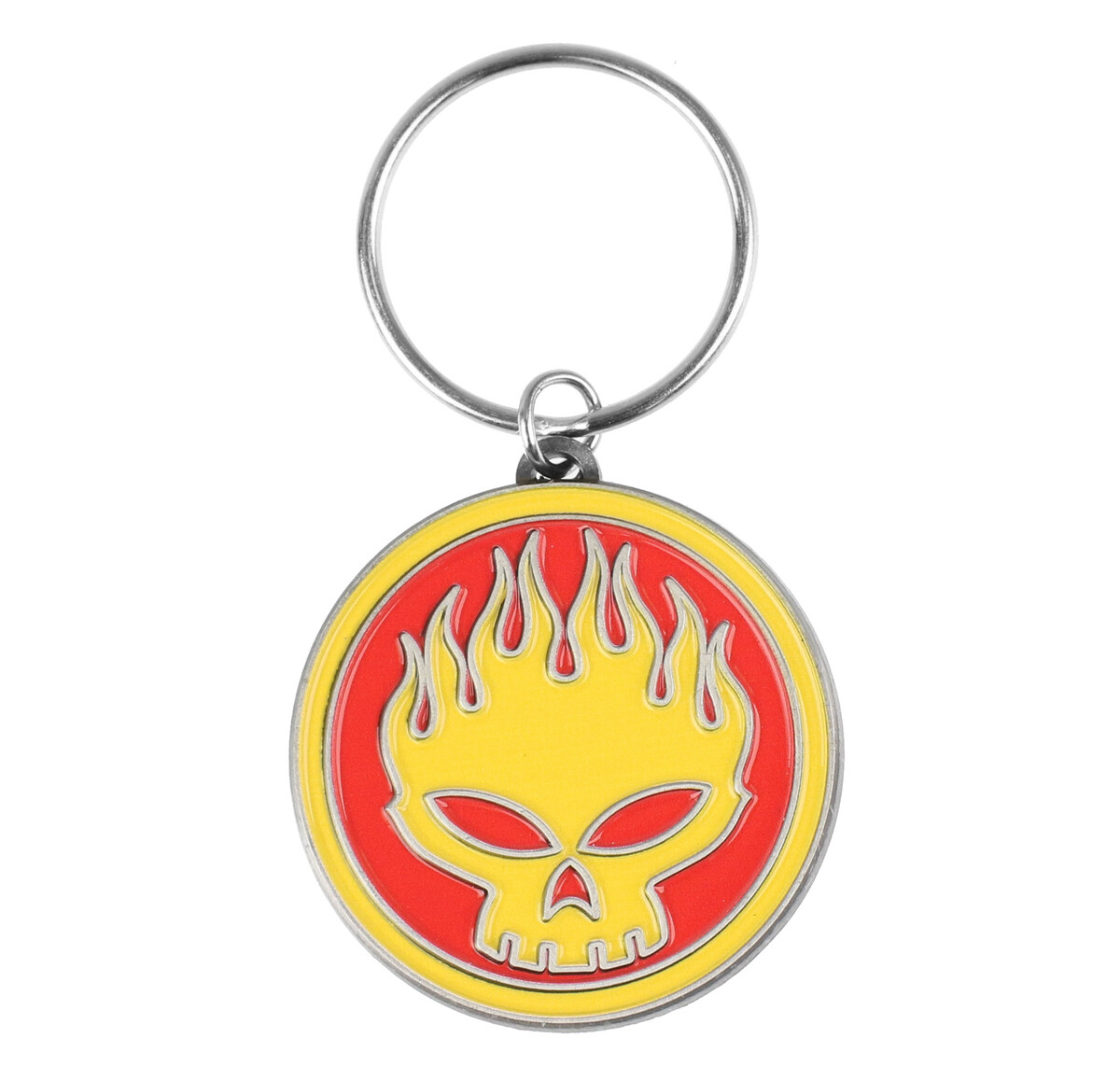 klíčenka (přívěšek) THE OFFSPRING - SKULL LOGO - RAZAMATAZ