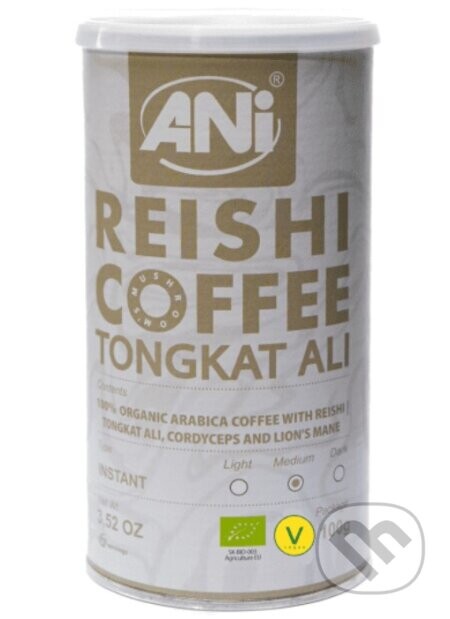 Tongkat ali Reishi BIO instantná káva plechovka - Ani