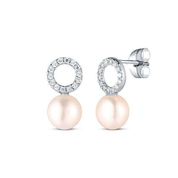 Náušnice s perlou 335-501-A12225 1.40g