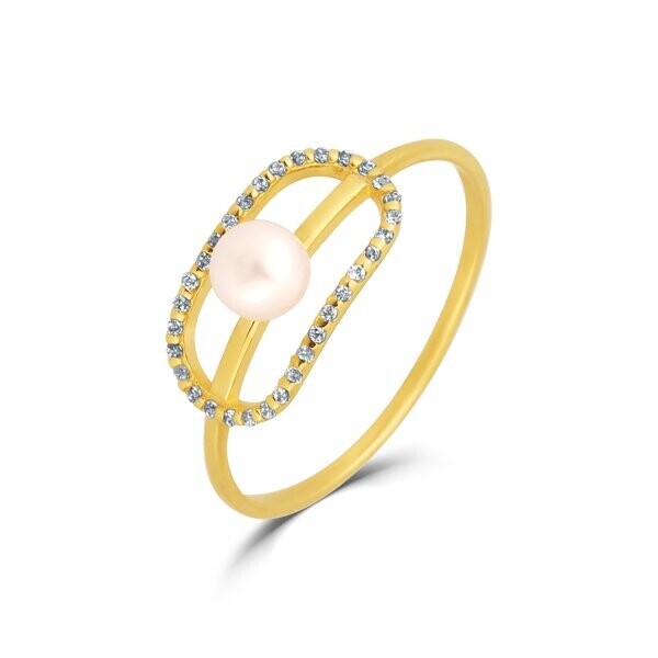 Prsten s perlou 225-501-A133 52-1.05g