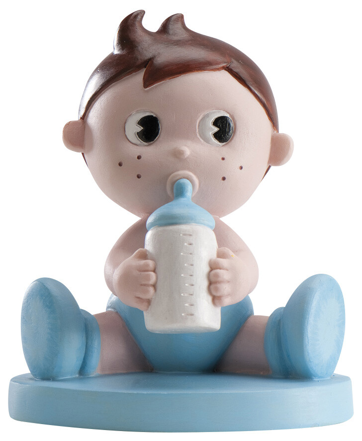 deKora Figurka na dort Chlapeček s lahvičkou