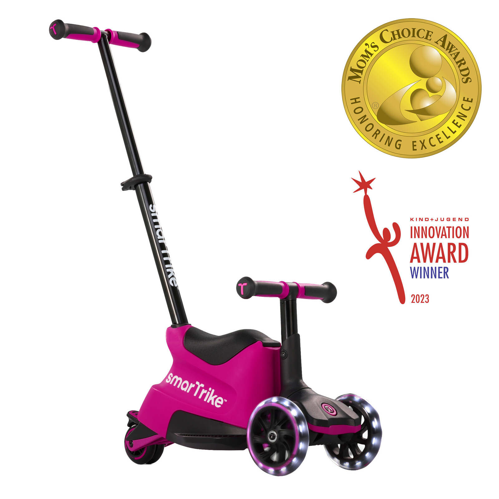 Xtend Scooter Ride-on pink - multifunkční koloběžka
