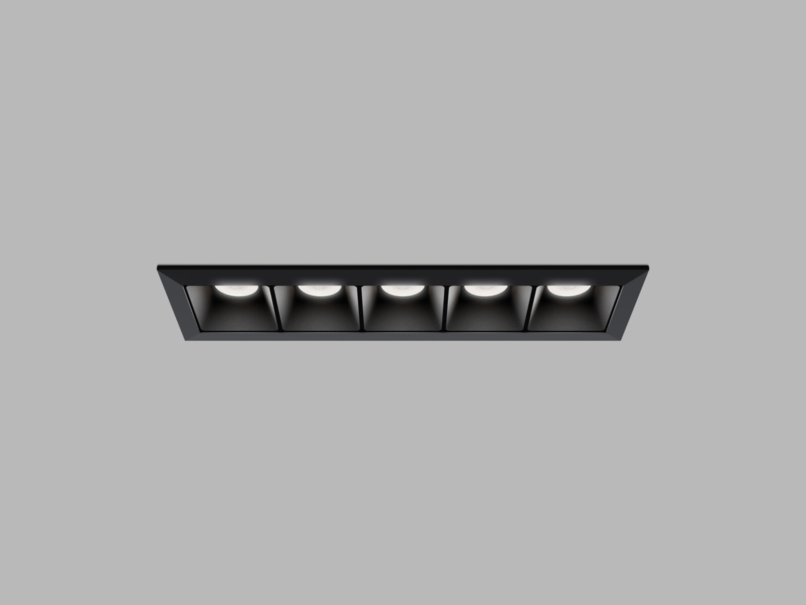 LED2 2491353D Zápustné svítidlo LINEAR II 5, B DALI/PUSH 10W 3000K/3500K/4000K UGR černá