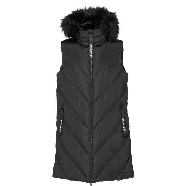 Lotto DREDA Delší dámská prošívaná vesta, černá, velikost