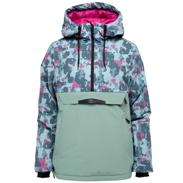 LOAP LAWNORA Dámská lyžařská bunda, světle zelená, velikost