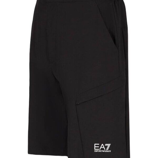 EA7 SHORTS Pánské šortky na golf, černá, velikost