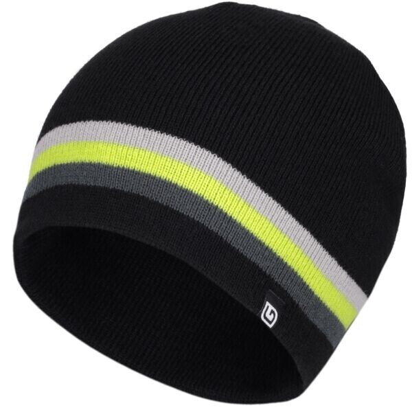 Lewro HAZAN Chlapecká pletená čepice, černá, velikost 4-7Y