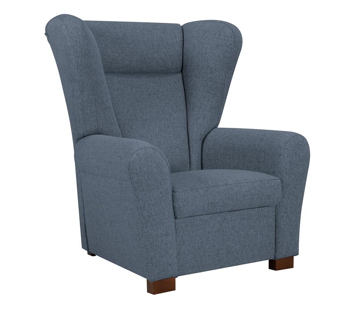 Křeslo ušák VIVA modrá