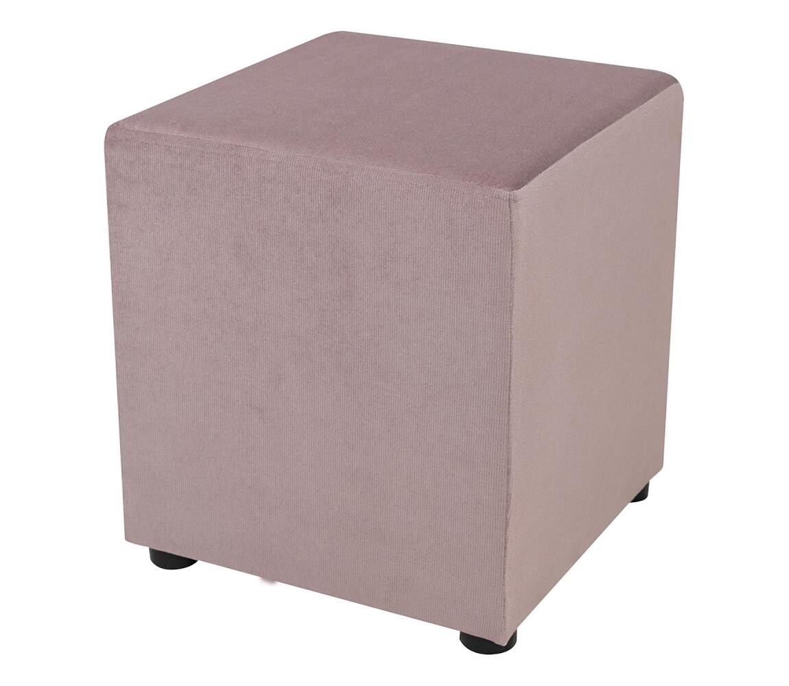 Taburet SIX 40x40 cm růžová